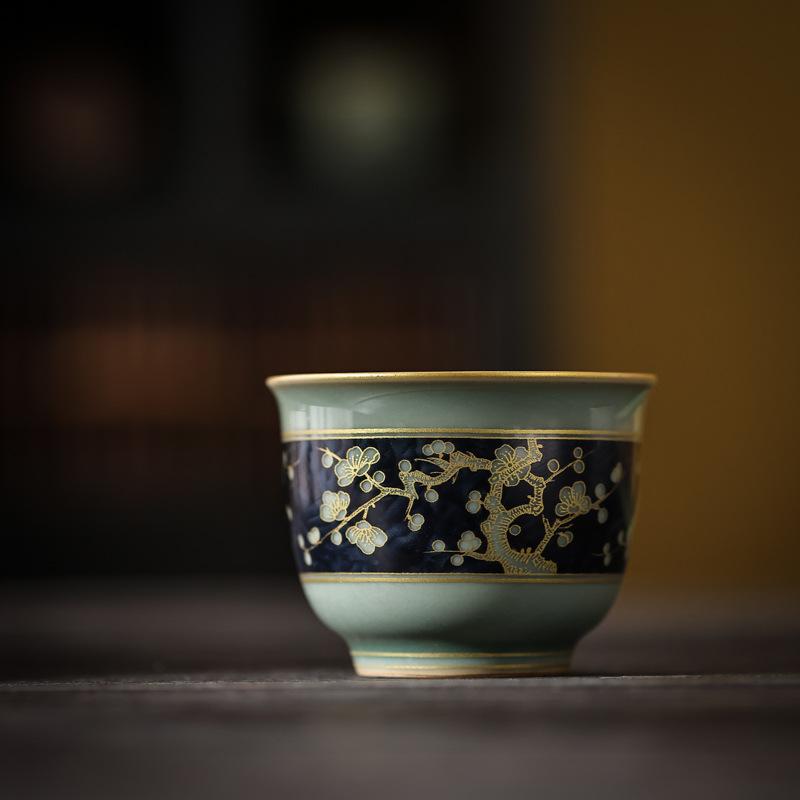 Tea cups for stove tea brewing, celadon master cups, high-end tasting cups, tea sets, large tea cups, single cups, personal tea cups