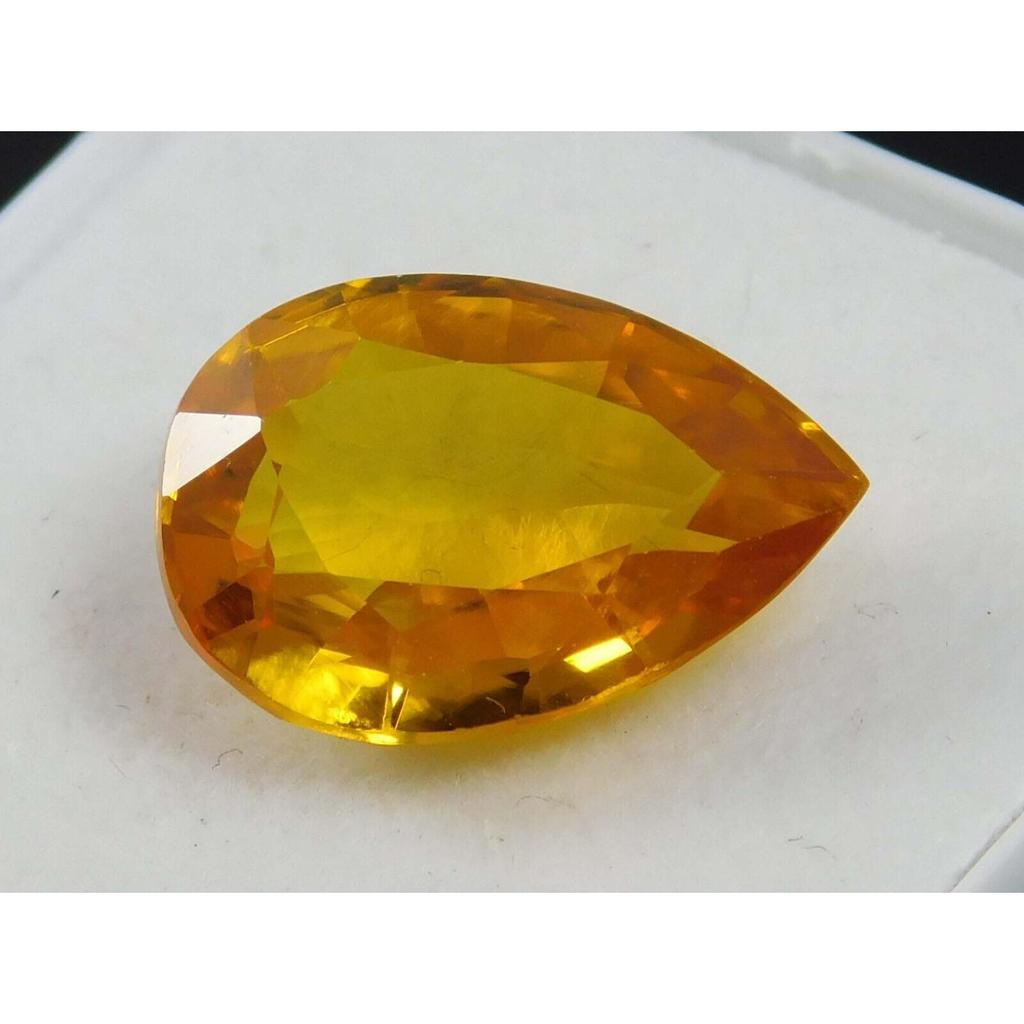 8.80 Ct NATURAL yellow Ceylon Sapphire Pear Shape AAA+ loose gemstone
