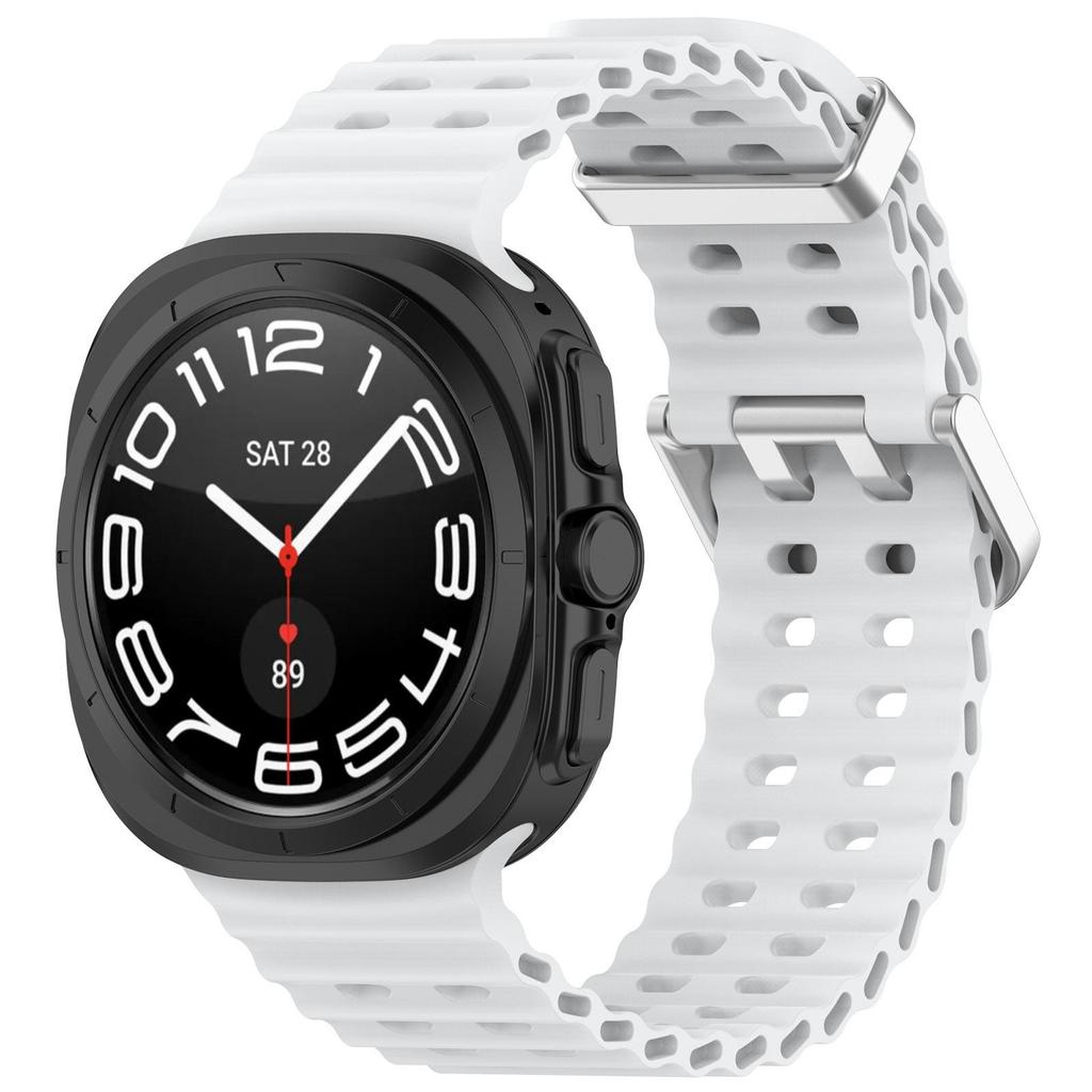 Silikonarmband för Samsung Galaxy Watch ultra 47mm Rem Sportarmband Marin Tillbehör Armband Correa Galaxy Watch 7 ultra 47mm