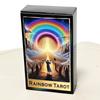 10.3*6cm Rainbow Tarot Deck 78 Colorful Tarot Oracle Cards Illustration Divination Wisdom Oracle Cards RWS System for Beginners