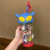 Crayon Shin-chan Straw Cup Water Bottle with Straw, Easy To Drink From, Cute and Versatile for Kids (Color: Crayon Shin-chan D, Size: 500ml),