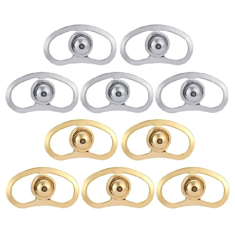 10pcs Multipurpose Earring Backs Ornament Elegant Earring Lifters Ornament Sturdy Metal Backs for Drooping Ears