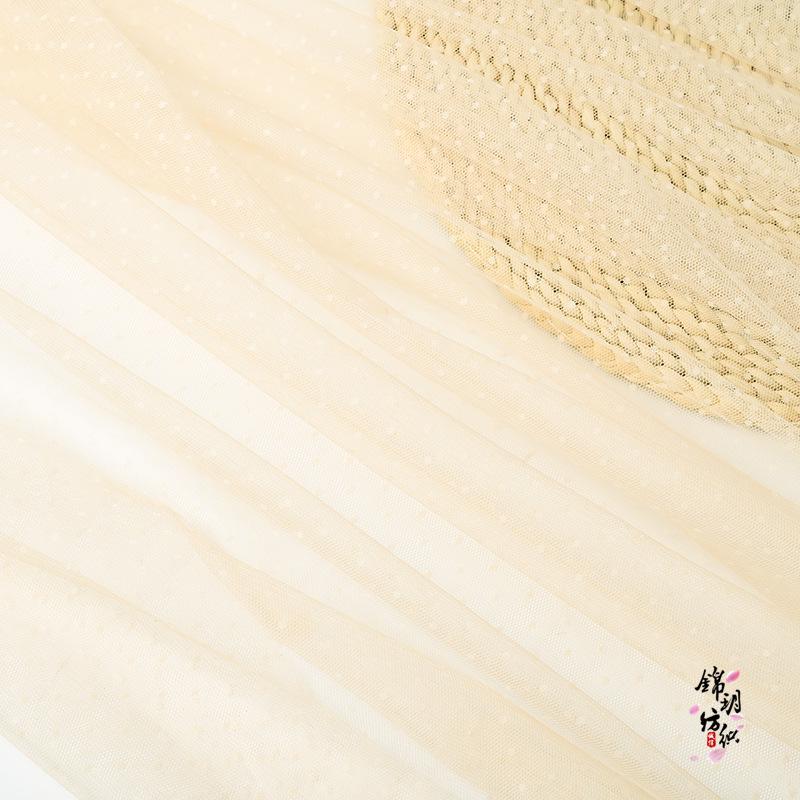 Ύφασμα Φόρεμα Μόδας Γυναικείο Δαντελωτό Δίχτυ με Πουά