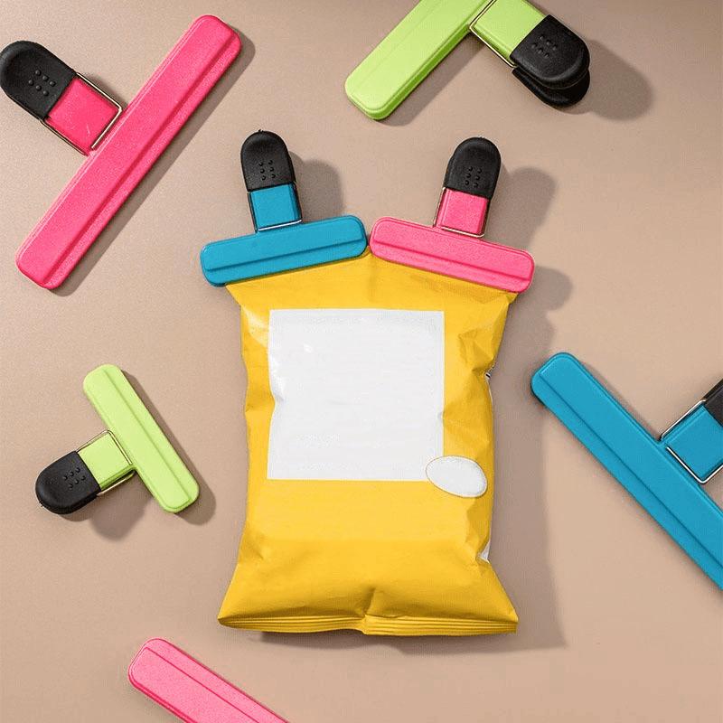 Kitchen T-type Food Sealing Clamp Potato Chips Snack Packaging Strong Sealing Clamp Moisture-proof Plastic Bag Sealing Clip