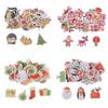 50 Pcs Xms Sticker Decorative Sticker Craft Photo Albums Waterproof Stickers