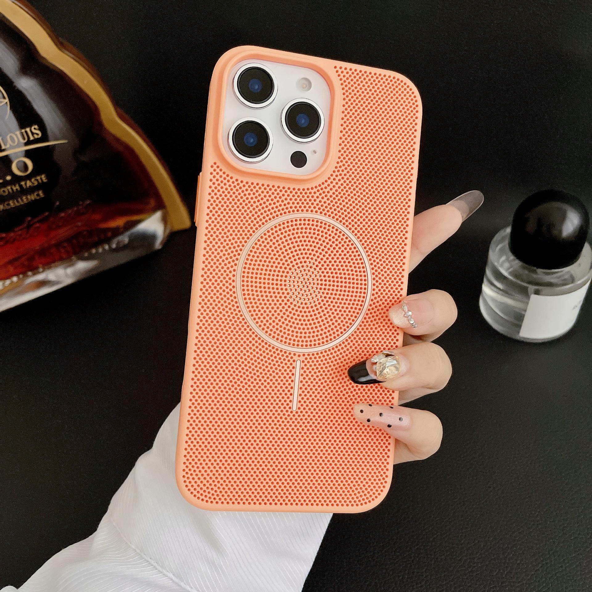 

iPhone 17 PM Magnetic Frosted Mesh Heat-Dissipating Anti-Drop Case, Compatible with Apple 16 Pro Max, 13 iPhone 16 Pro