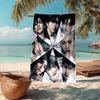 Personalisierbares ultraweiches Strandtuch mit Stray Kids-Thema, ideal für Pool - Camping, Tauchen - Perfekter Reisebegleiter, Lebendiges Strandtuch.