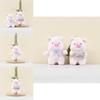 Soft Short Plush Pig Toy Keychain For Bag Charm Gift For Women And Teens