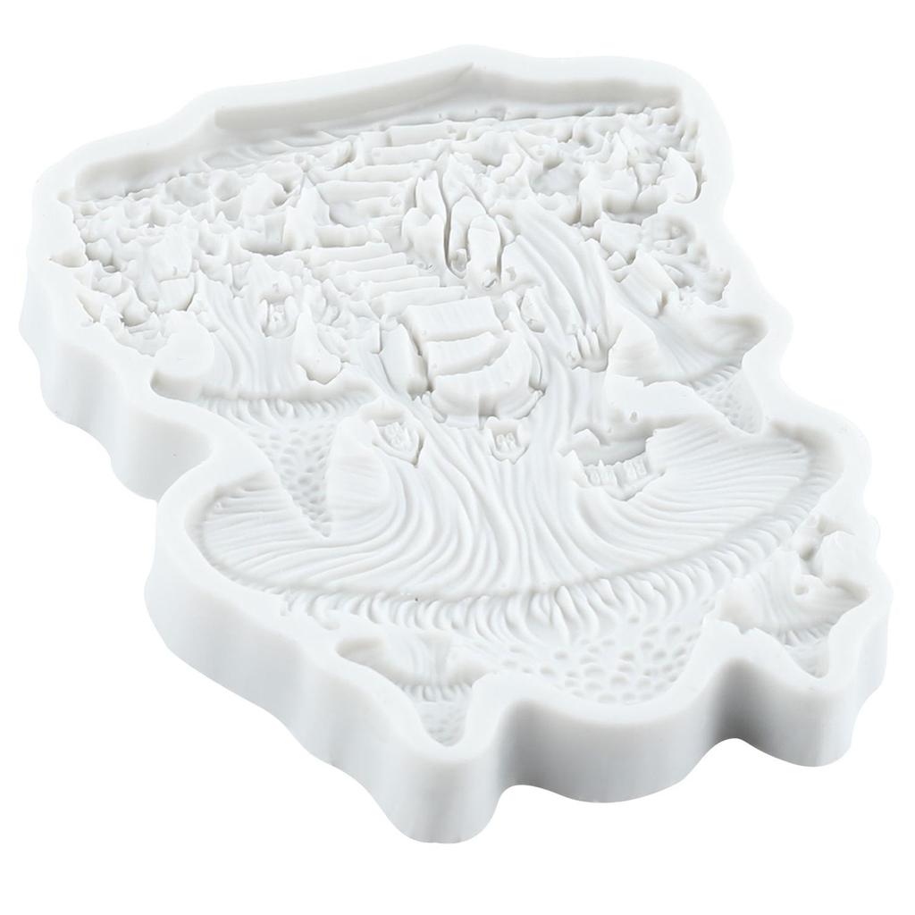 Fairy Garden House Silicone Mold Mushroom House Fondant Molds Cake Decorating Tools Cupcake Topper Candy Sugar Craft Gum Paste Polymer Clay