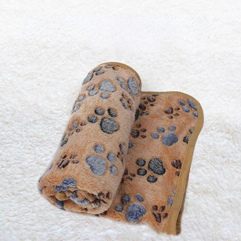 Soft Fluffy Pet Blanket Winter Warm Dog Blanket Cute Pet Bed Sheet Warm and Comfortable Cat and Dog Cushion Blanket Pet Supplies