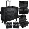 Large Capacity Professional Trolley Makeup Case Portable Makeup Bag for Makeup Artists Nail Art Embroidery Beauty Tools Storage
