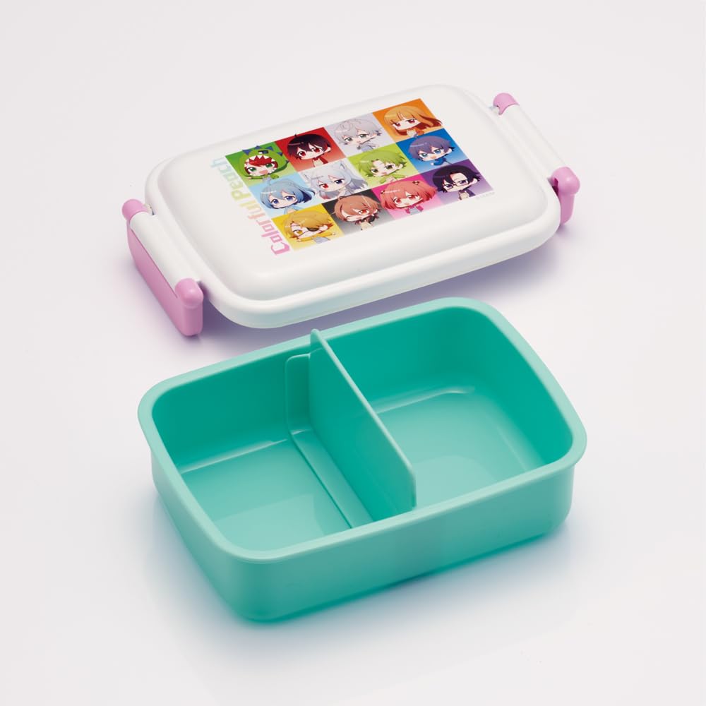 Skater Lunch Single Colorful Made in Japan Kids' Box, Tier, 450ml, Dome-Shaped, Peach, Antibacterial, (RBF3ANAG-A)