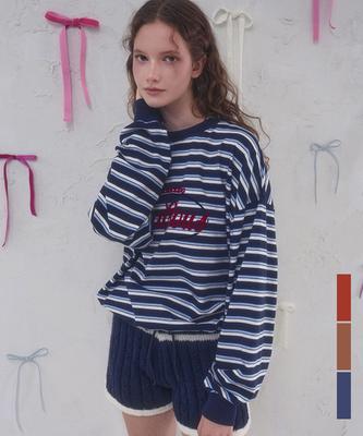 VIVACIOUS Amazing Stripe Rugby Mtm_3Colors