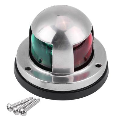 Marineboot 12V Edelstahl Rot&Grün LED Navigationssignal Licht Lampe Yachtzubehör