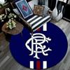 Rangers FC Round Area Rug,Carpet Rug for Living Room Bedroom Sofa Playroom Decor,Non-slip Floor Mat
