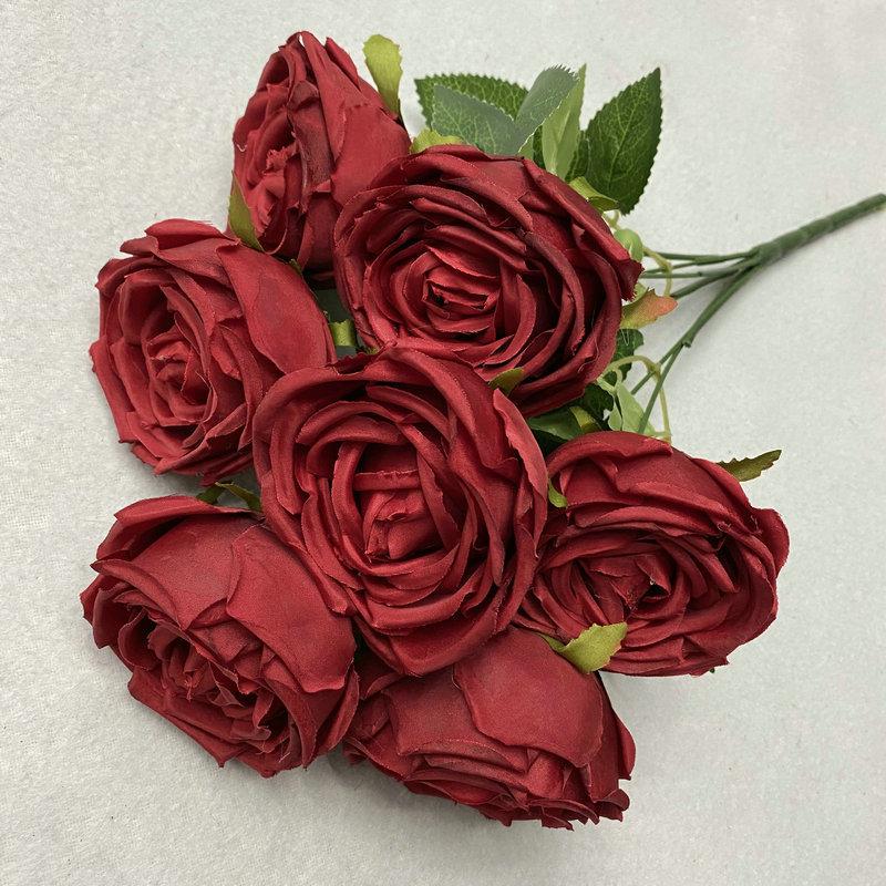 Artificial Rose Bouquet With Soft Fabric For Home Decor And Hotel Gift Displays