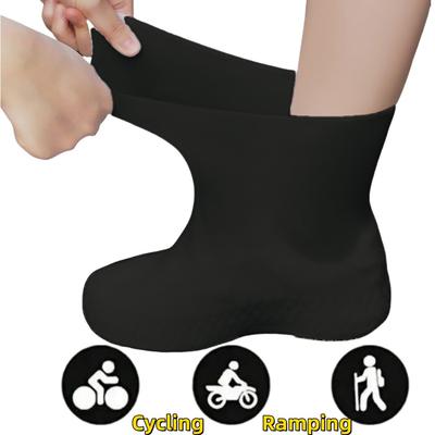 Durable Outdoor Latex Waterproof Shoe Cover Seamless, Waterproof & Slip-resistant Perfect for Outdoor Rainy Days 1 Pair