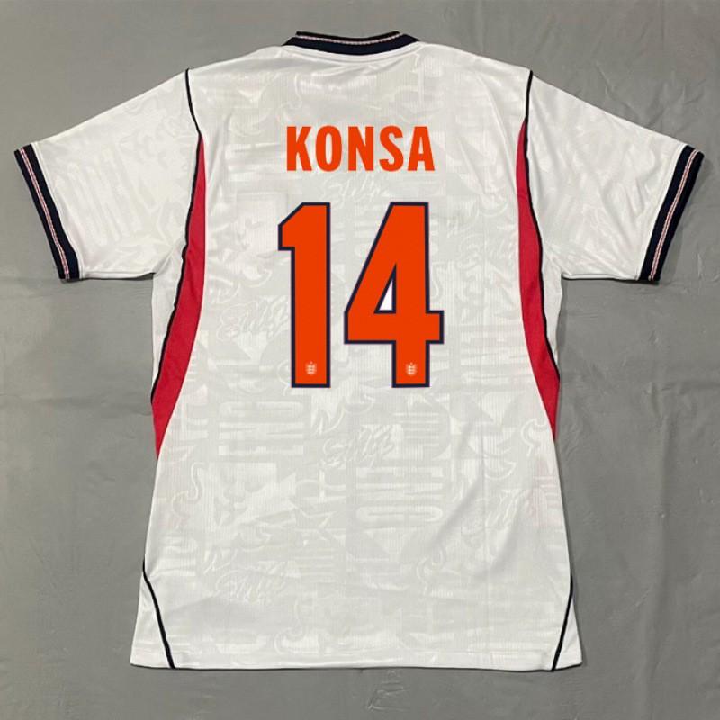 England National Team Fan Soccer Jersey Kane Away Home Striped Football Shirt Adults