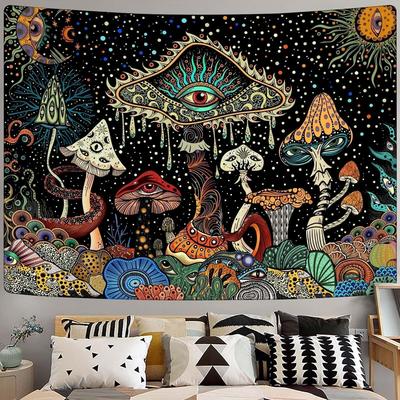 Pilz-Wandteppich für Schlafzimmer & Wohnzimmer