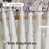 Japanese High-Quality Quick-Dry White Brush Pen, 0.5mm Tip, Black Ink, Perfect for Exams & Instagram-Style Notes