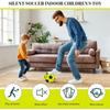 Silent Soccer Sphere For Kids Size 5 Pu Foam Football With Shock Absorption Plush Noise Reduction Sponge For Training Indoor Young Boys