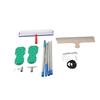 Floor Coating Tool Set Kit Scraper Applicator Surface Squeegee Barbed Roller Nail Shoes Telescopic Handle for Self