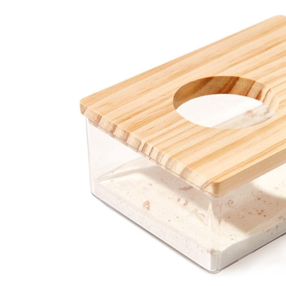 Průhledná koupelna pro křečka Obdélníková pískoviště pro křečka Pro zlatého křečka Morče