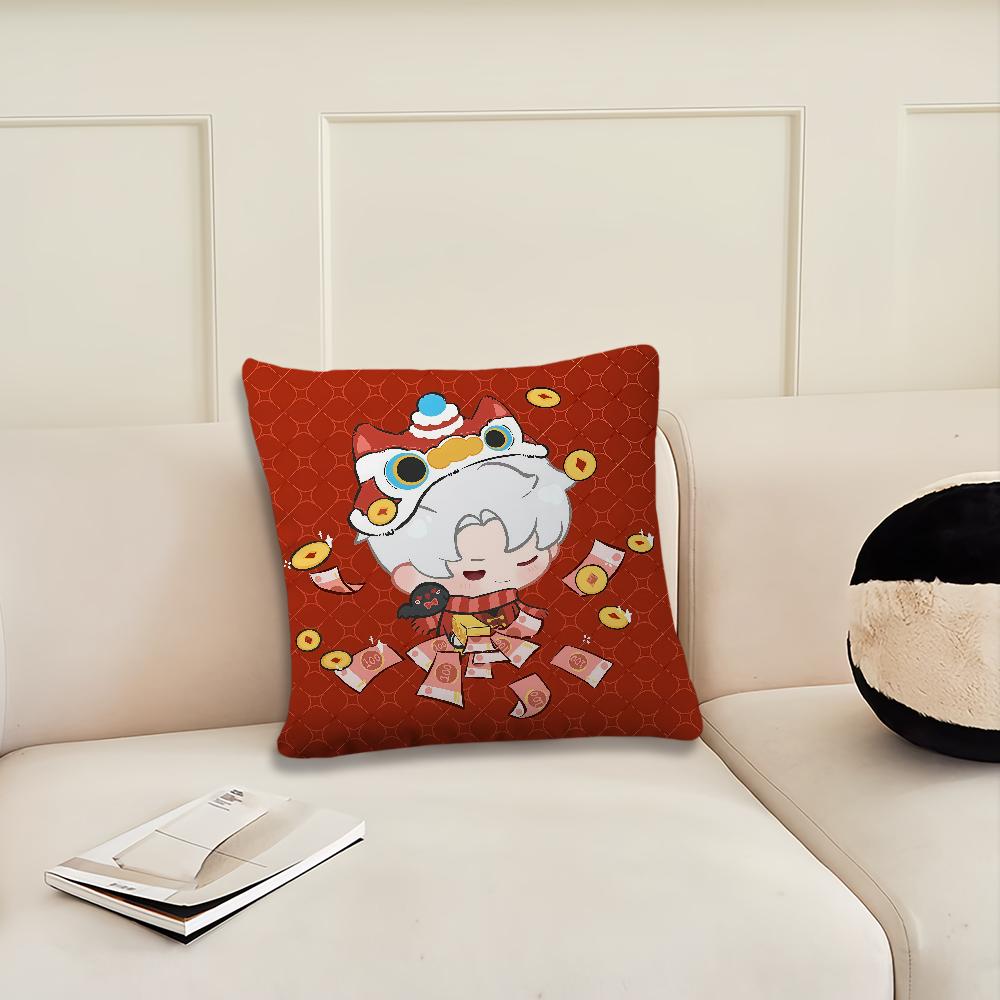 Game Love and Deepspace new year cushion cover Pillow Cover Decoration Room Home Sofa living Office Car Nordic Simplicity