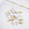 50Pcs Spacer Bead Diy Findings 2X8Mm Tube Beads For Jewelry Making Gold Plated Beads Separators For Bracelets Accessories