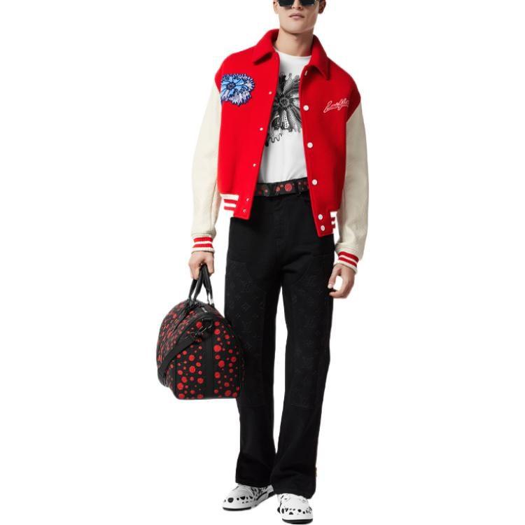 Louis Vuitton X Yayoi Kusama Psychedelic Flower Embroidered Varsity Blouson 1AB8I1