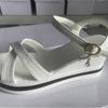Summer New Peep-Toe Wedge Sandals – Large-Size One-Band Buckle Platform Waterproof Sole Sandals for Women