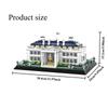 894P White House Building Blocks Set,American Landmark Street View Architecture Model,DIY Creative Building Kit,Educational Gift