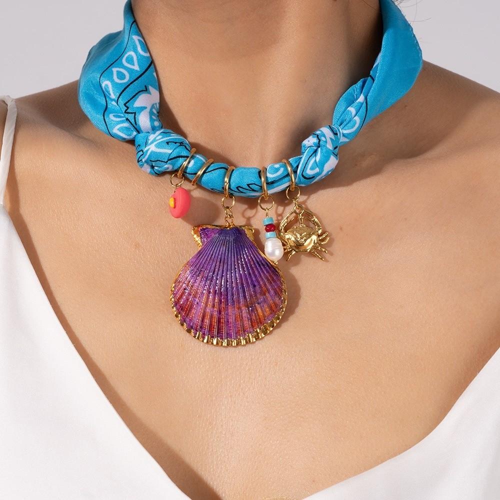 Colorful Collarbone Chain Cool Style Clavicle Chain New Scarves Necklace  Girls
