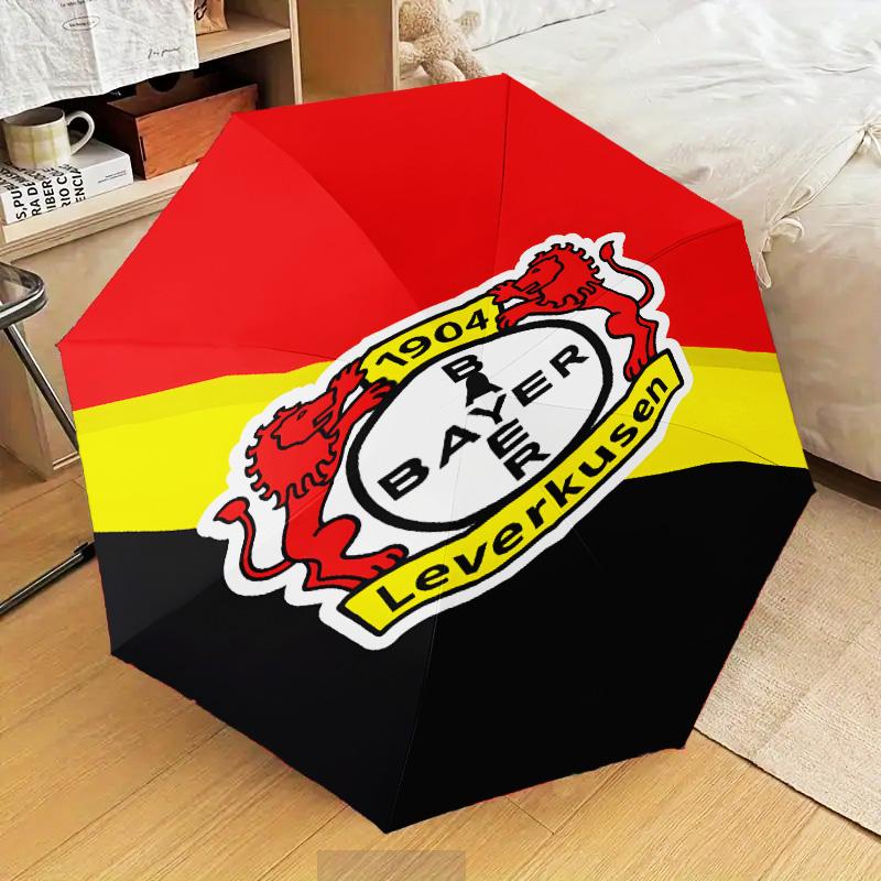 1PC Bayer Football Club Printed Umbrella Folding Umbrella, Automatic Umbrella 8-Frame for Travel, Camping Fan Gifts Christmas Gifts