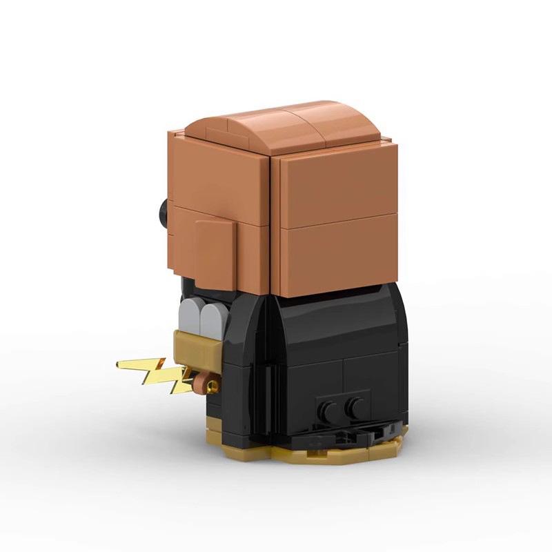 MOC Compatible Building Blocks Square Head Boy Black Adam Small Particles Diy Building Block Model Educational Children's Toy Gift