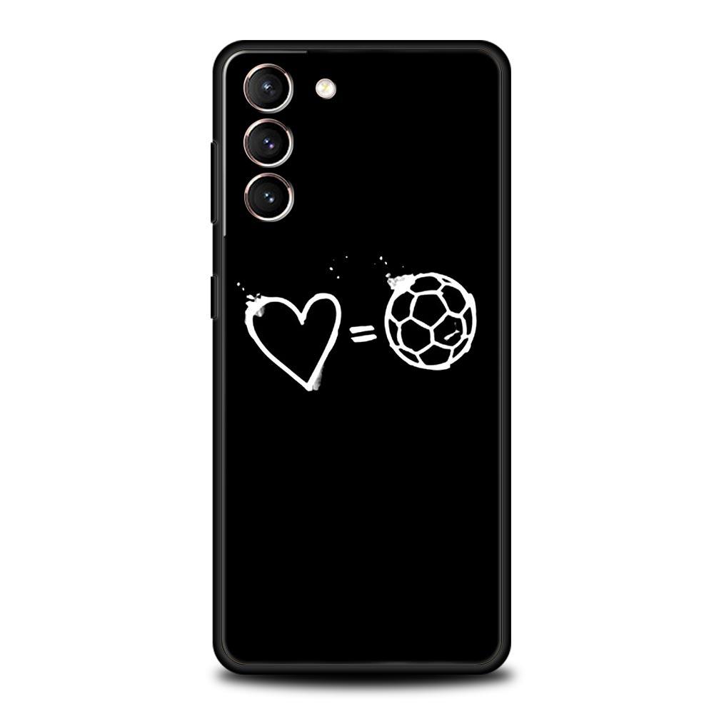 Football Passion Soccer Ball Phone Case For Samsung Galaxy S24 S23 S22 S20 Ultra S21 FE 5G S10 S9 Plus S10E S8 Silicone Cover