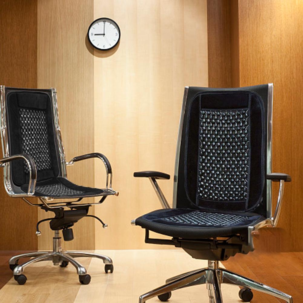 Car Seat Protector Luxury Wooden Beaded Plush Velvet Seat Cover Premium Quality Ultra Comfortable Massage Cool Car Seat Cover