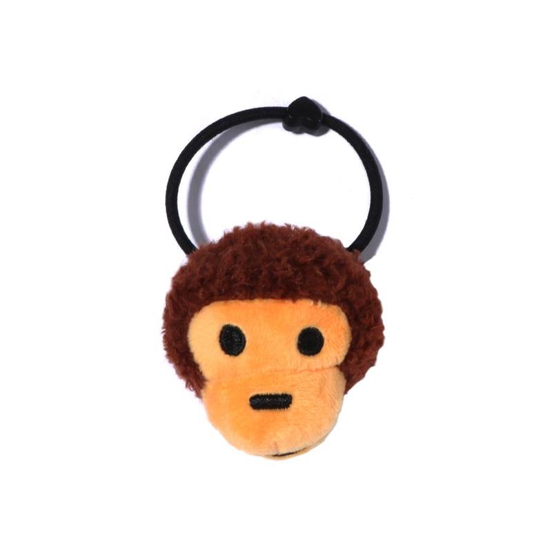 A Bathing Ape Cartoon Monkey Plush Hair Tie Kids Accessories 0ZXHAK382006N White WHX