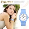 Cute, Simple, Waterproof Silicone Wristwatch: Analog Sports Watch with Rubber Strap, Stylish Fashion Accessory - Perfect for Birthdays,