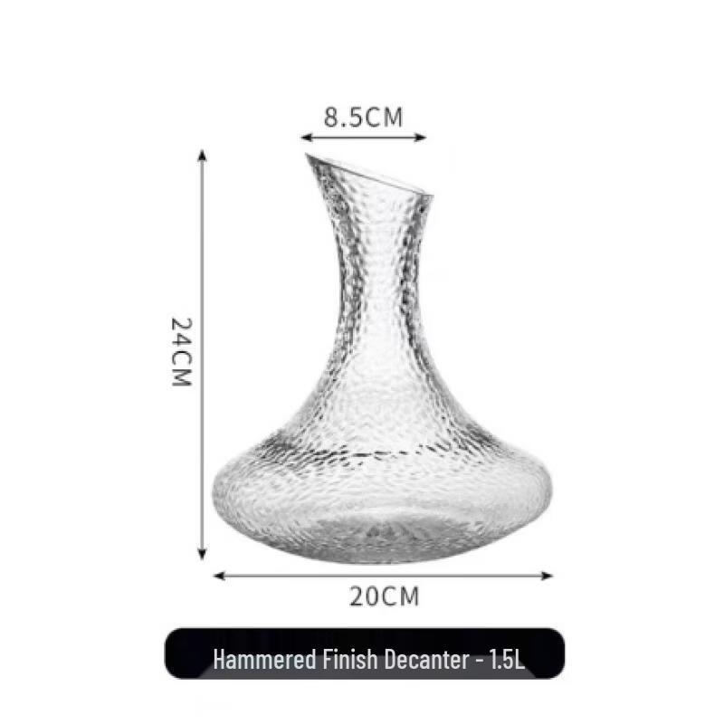 European Style Hammered Glass Decanter