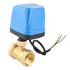 Electric Ball Valve 2‑Way 3‑Wire 2‑Control IP54 Protection Synchronous Motor Blue AC220V