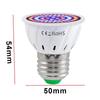 Led Grow Light Bulb E27 220V Full Spectrum 48/60/80Led Plant Lamp For Indoor Garden Seedling Greenhouse Hydroponics Grow Tent