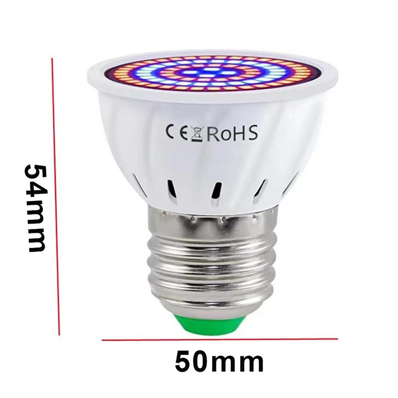 Led Grow Light Bulb E27 220V Full Spectrum 48/60/80Led Plant Lamp For Indoor Garden Seedling Greenhouse Hydroponics Grow Tent