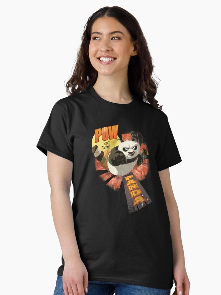 Kung Fu Panda Kung Fu Panda Pow Of The Panda Action Pose Portrait Classic T-Shirt