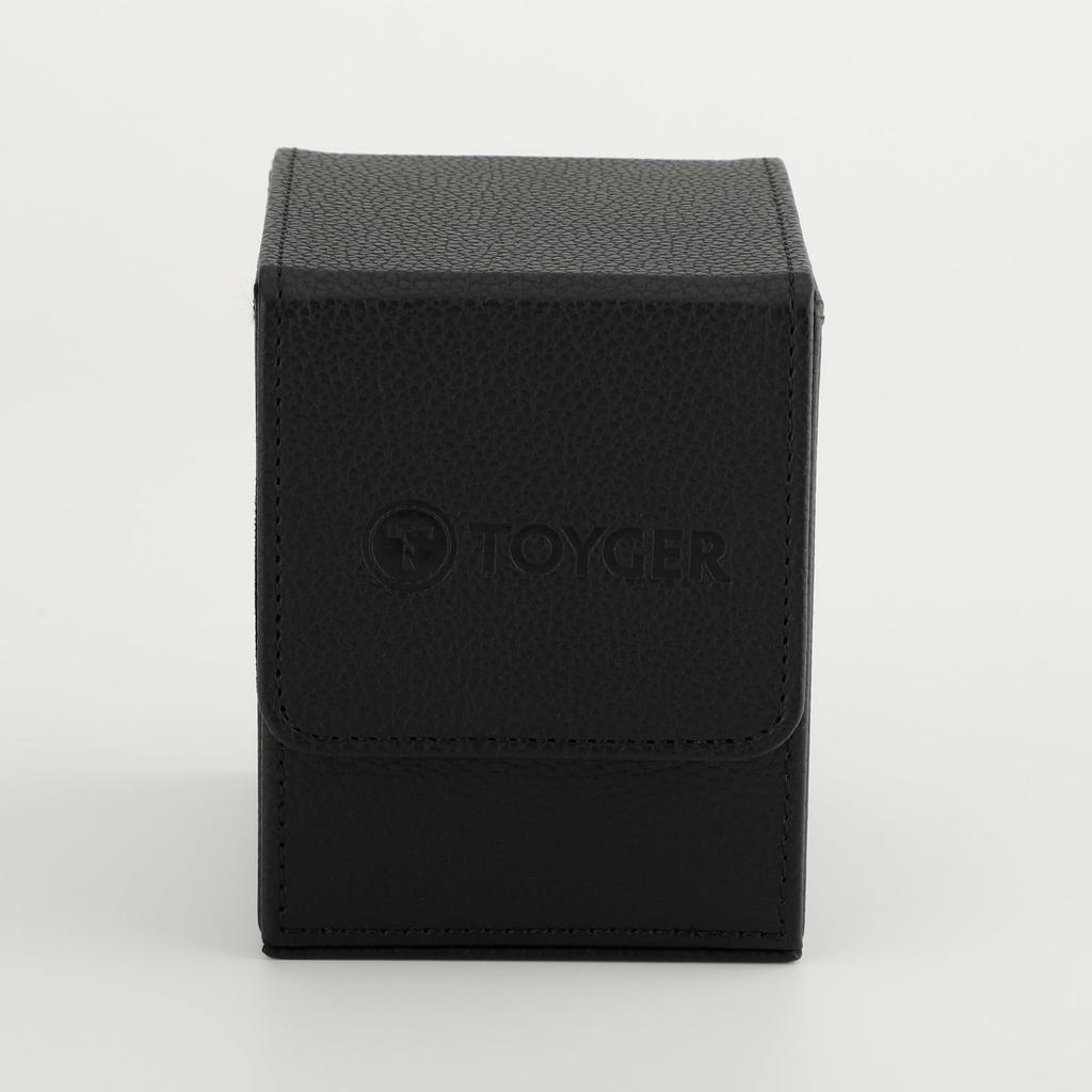 TOYGER SASH CASE [Clear Deck Case for Seeing Contents] Space-Saving Card Viewing and Management, Compatible with Loaders and Hardening Cases (Black)