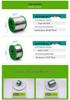 Environmentally Friendly Lead-Free Low-Temp Solder Wire, Rosin Flux Core, Tin Bismuth, Solid Core, Melts at 138°C, Sn42Bi58.
