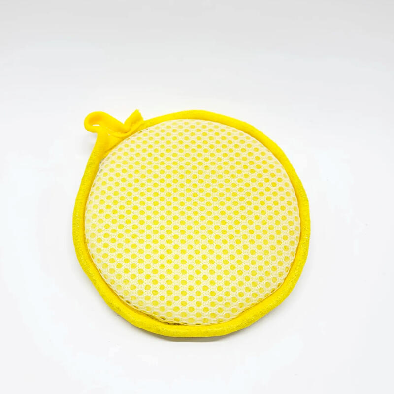 Round kitchen double-sided sponge, scratch-free sponge