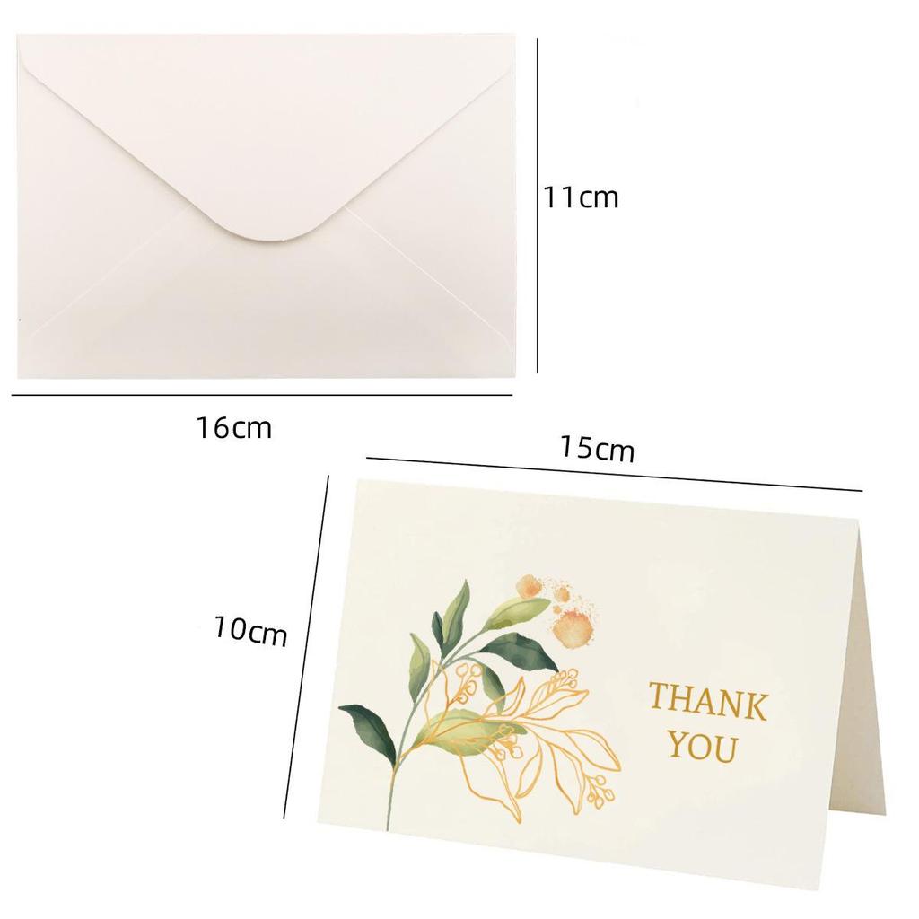 Watercolor Teacher's Day & Christmas Thank You Card with Hot Stamping