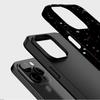 Sublimation Coated Glossy Phone Case Hard Plastic +TPU Soft TPU Shell Shiny Stars Black Patterned Full Protective Back Cover for iPhone Samsung