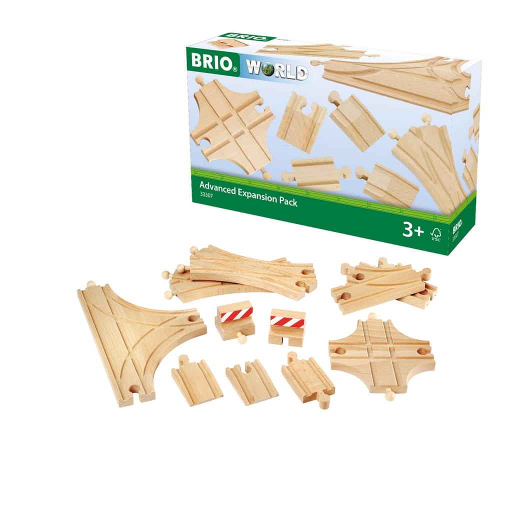 BRIO Point Rail Expansion Set for Ages 3 and Wooden Rail Gift 33307, Up. [Toy, Toy, Set, (Birthday/Christmas)]